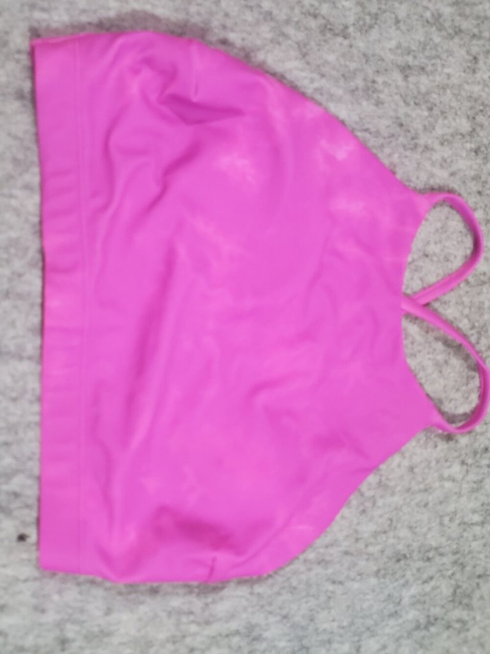 Old Navy High-Neck Cropped Tankini Swim Top in Fuchsia Pink Size S